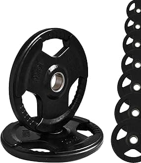 Olympic Cast Iron Rubber Discs Hole Diameter 50 mm for Gym and Home Gym from 1.25 to 25 kg for Dumbbells and Barbell