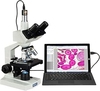40X-2500X LED Digital Trinocular Lab Compound Microscope with 5MP Camera and Mechanical Stage