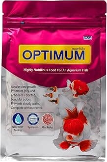 Foodie Puppies Optimum Fish Food - 500gm (Mini Pellet) | Highly Digestible & Added with Fish Meal, Corn Protein Meal | Highly Nutritious Food for All Aquarium Fish with Free Key Ring