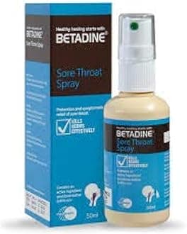 Betadine Sore Throat Spray, is a mouth spray for inflammation of mouth and throat cavities. Sugar free. (25 ml.pack)
